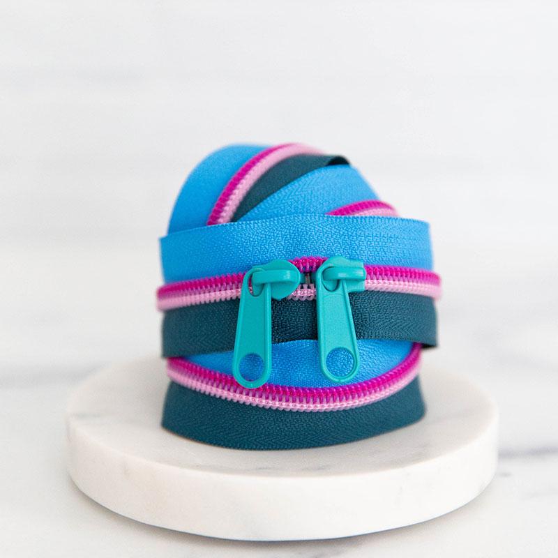 Mermaid 30" Zipper- Blue