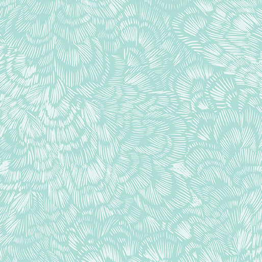 Circle of Butterflies- Light Azure Fresca Tonal Pearl: Sold By The 1/2 Yard