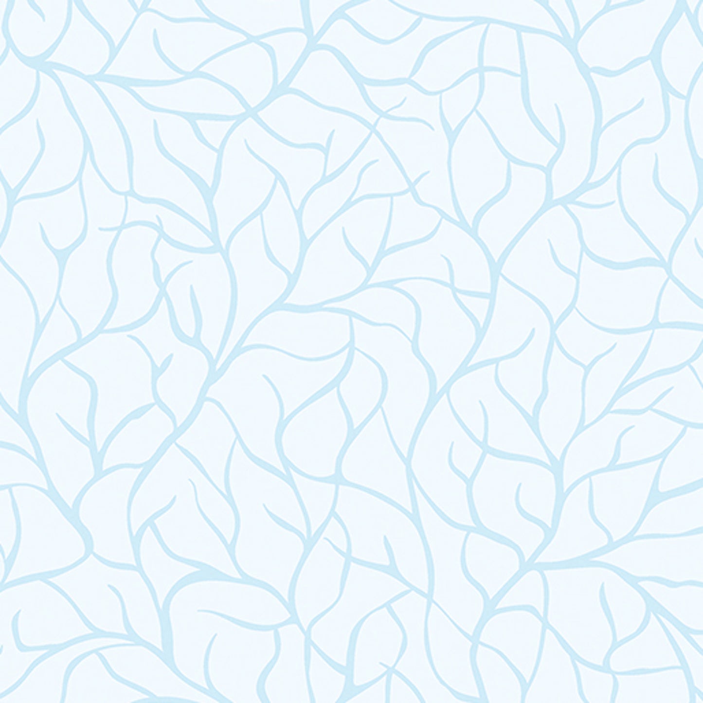 Flora and Fauna, Midnight- Ice Branches: Sold By The 1/2 Yard