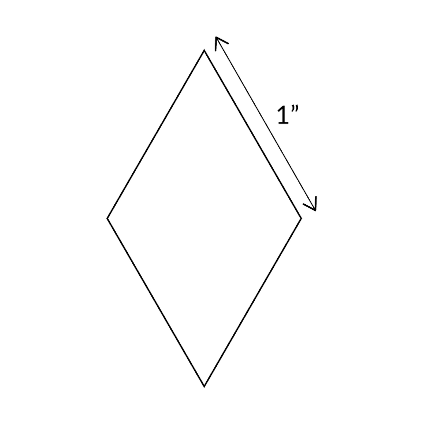 Paper Pieces- 1" 6 Point Diamonds 450 Pieces