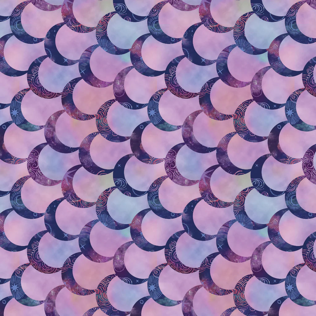 Celeste- Light Purple Lunar Magic: Sold by the 1/2 Yard