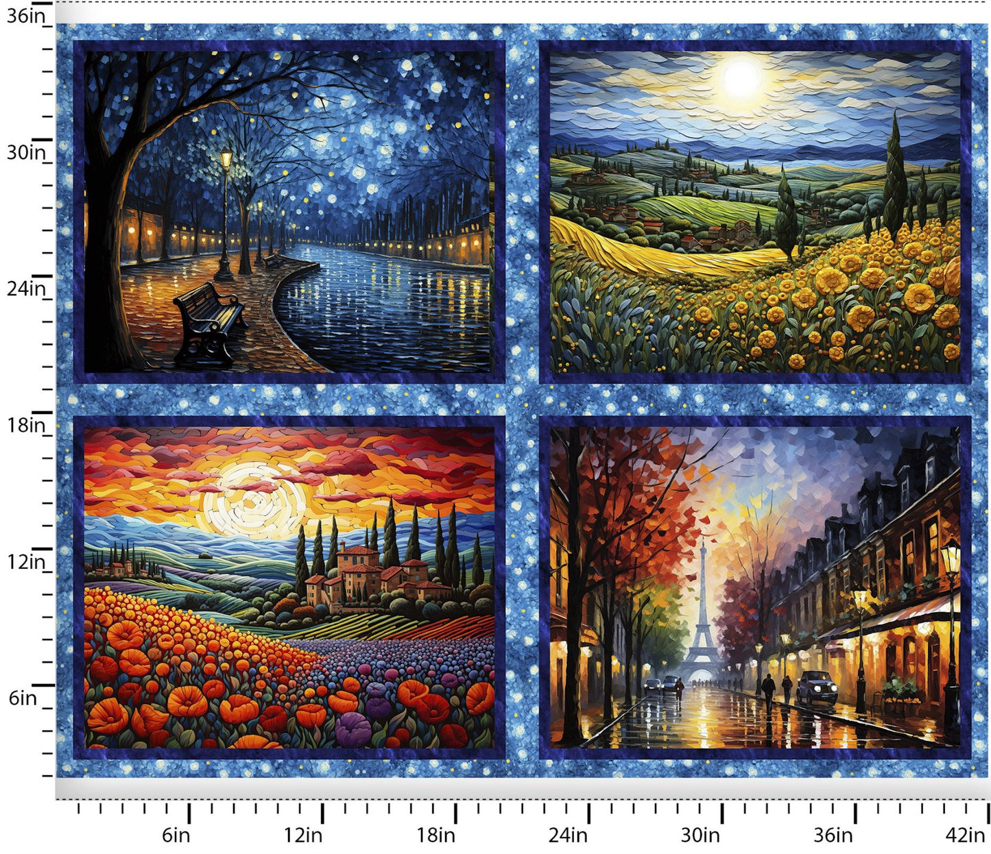 C'est Magnifique 36in Panel: Sold by the panel.