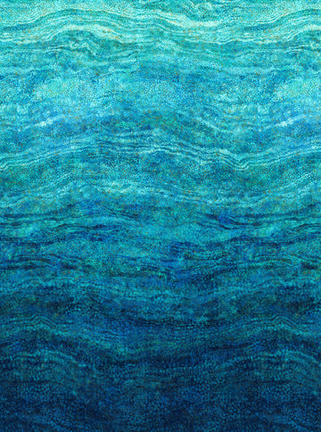 Shimmer Enigma- Ombre Waves with Metallic: Sold by the 1/2 yard