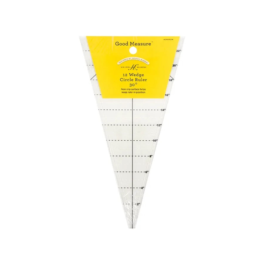 Good Measure- 12 Wedge Circle Ruler 30º