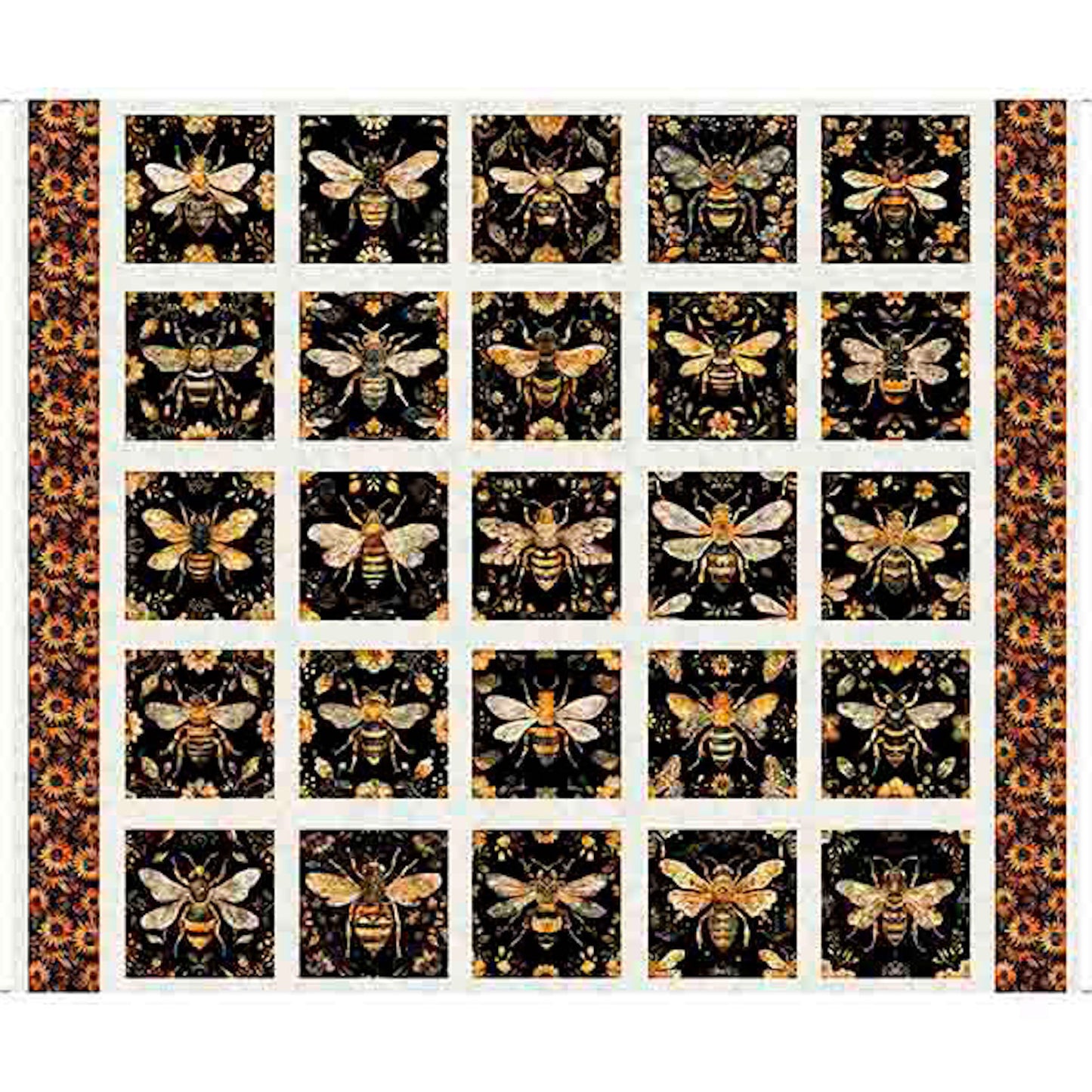All the Buzz- Bee Picture Patches Panel: Sold by the Panel.