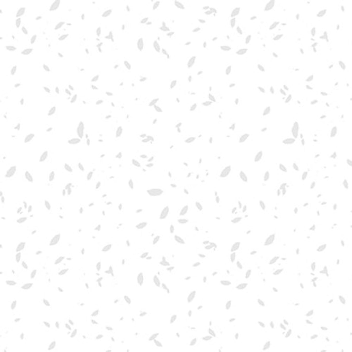 Morning Mist VIII- White on White Falling Leaves: Sold by the 1/2 yard.