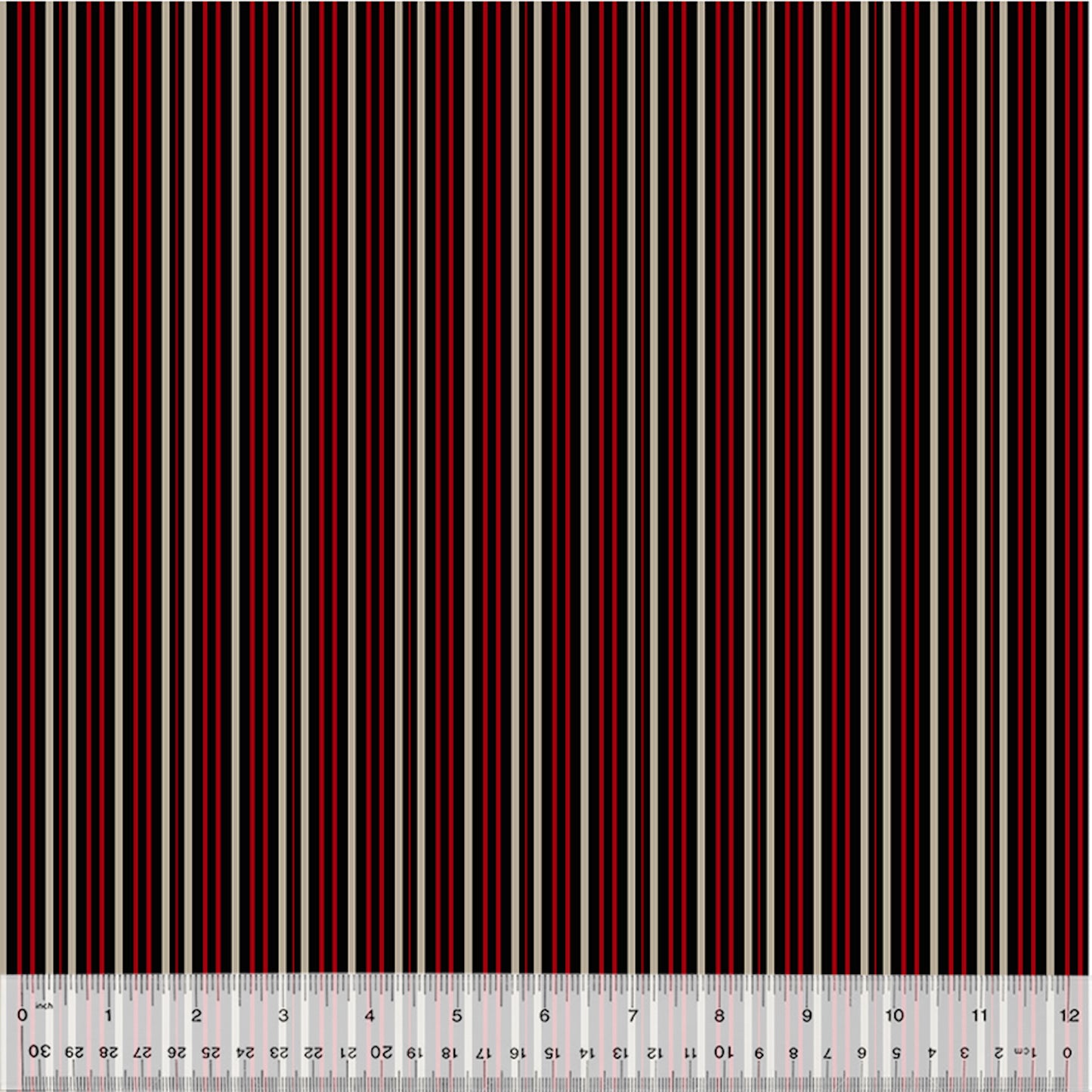 Sable & Scarlet- Black Ribbon: Sold by the 1/2 Yard