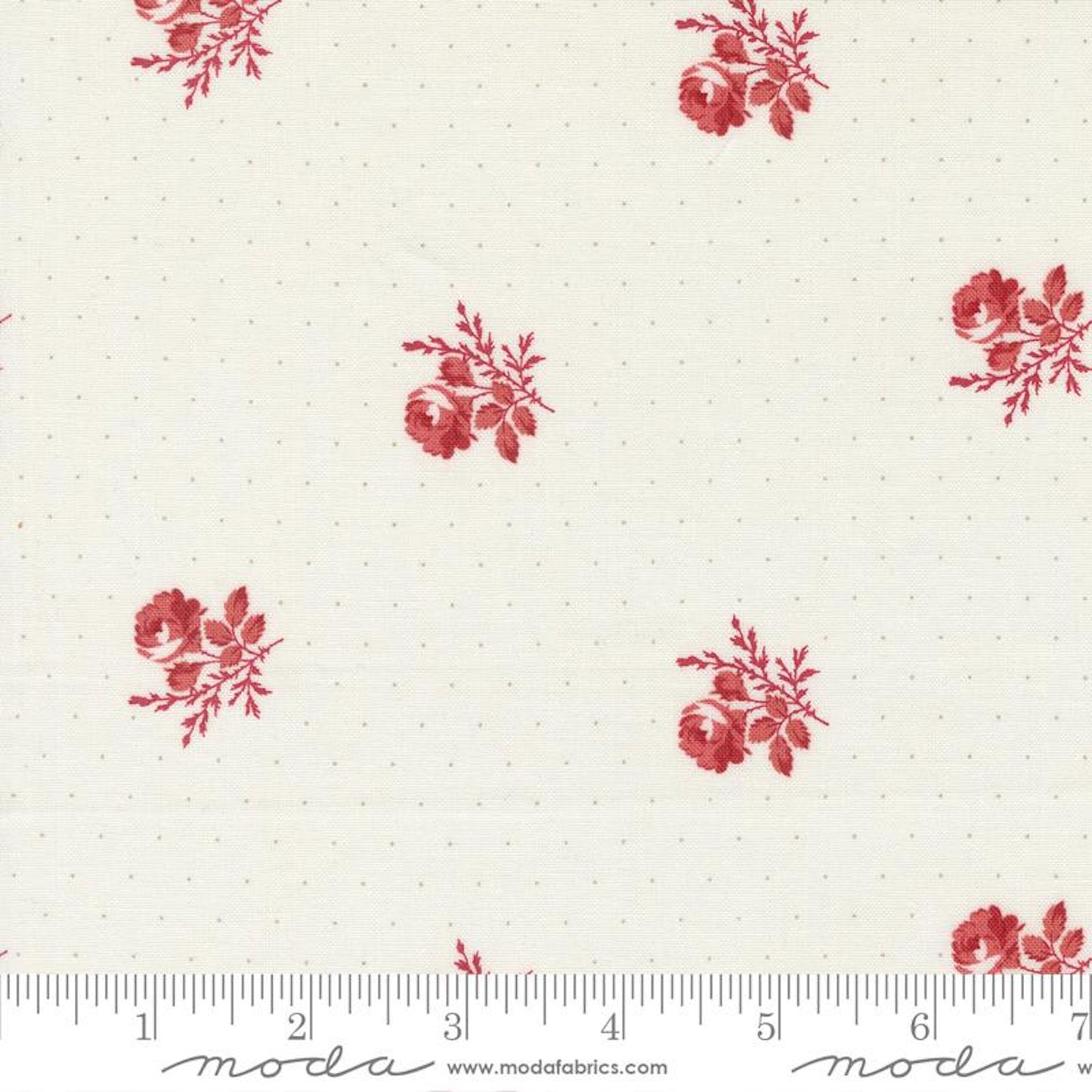 Ridgewood- Milk Faded Roses: Sold By The 1/2 Yard, Cut Continuously