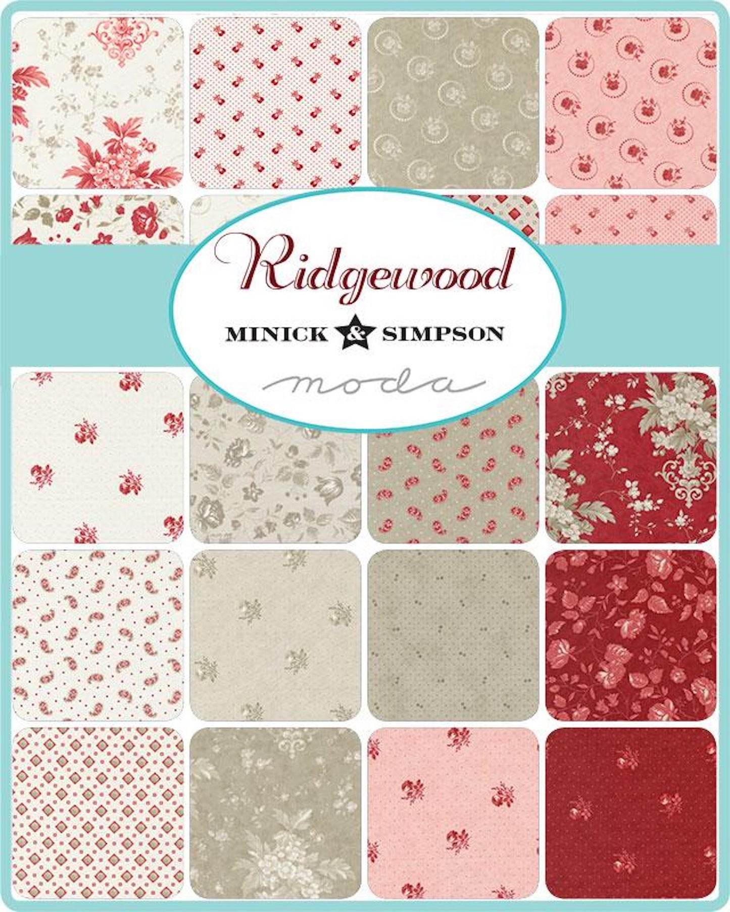 Ridgewood Charm Pack- 42 PCS- Moda