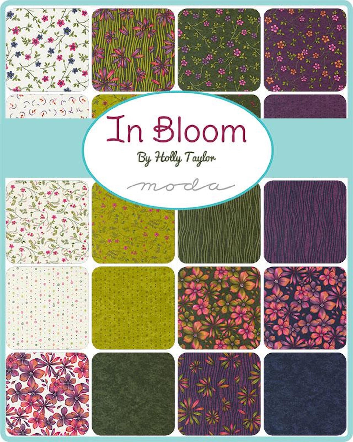 In Bloom Mini Charm Pack- 42 PCS- Moda