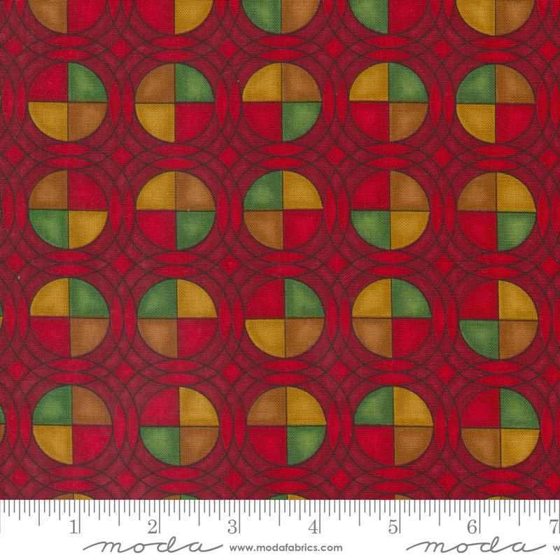 Twelve Days- Ruby Eclipse: Sold by the 1/2 yard