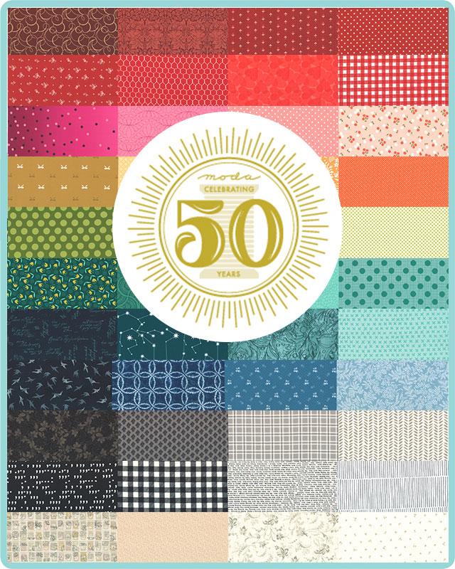 Celebrating 50 Years of Moda- Jelly Roll 40pc