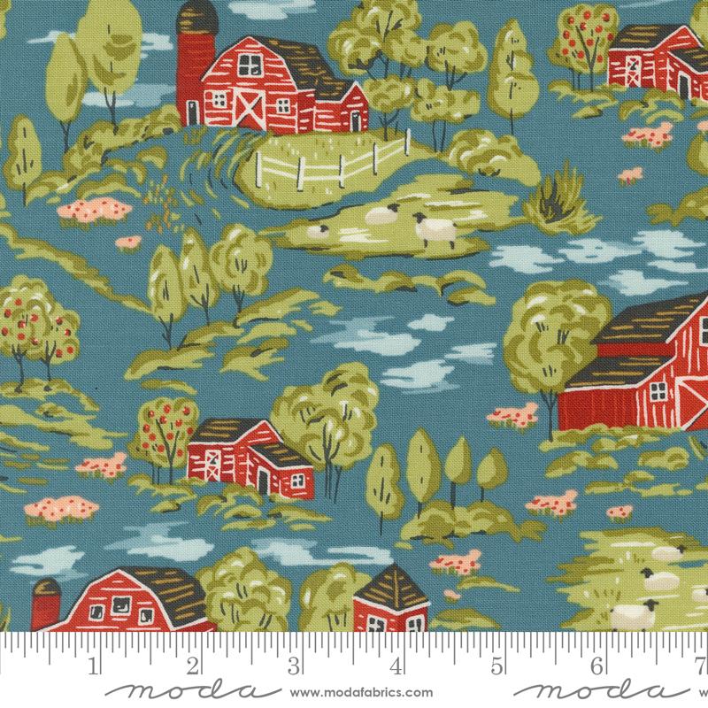 Farmstead- Overalls Vintage Farm: Sold by the 1/2 Yard