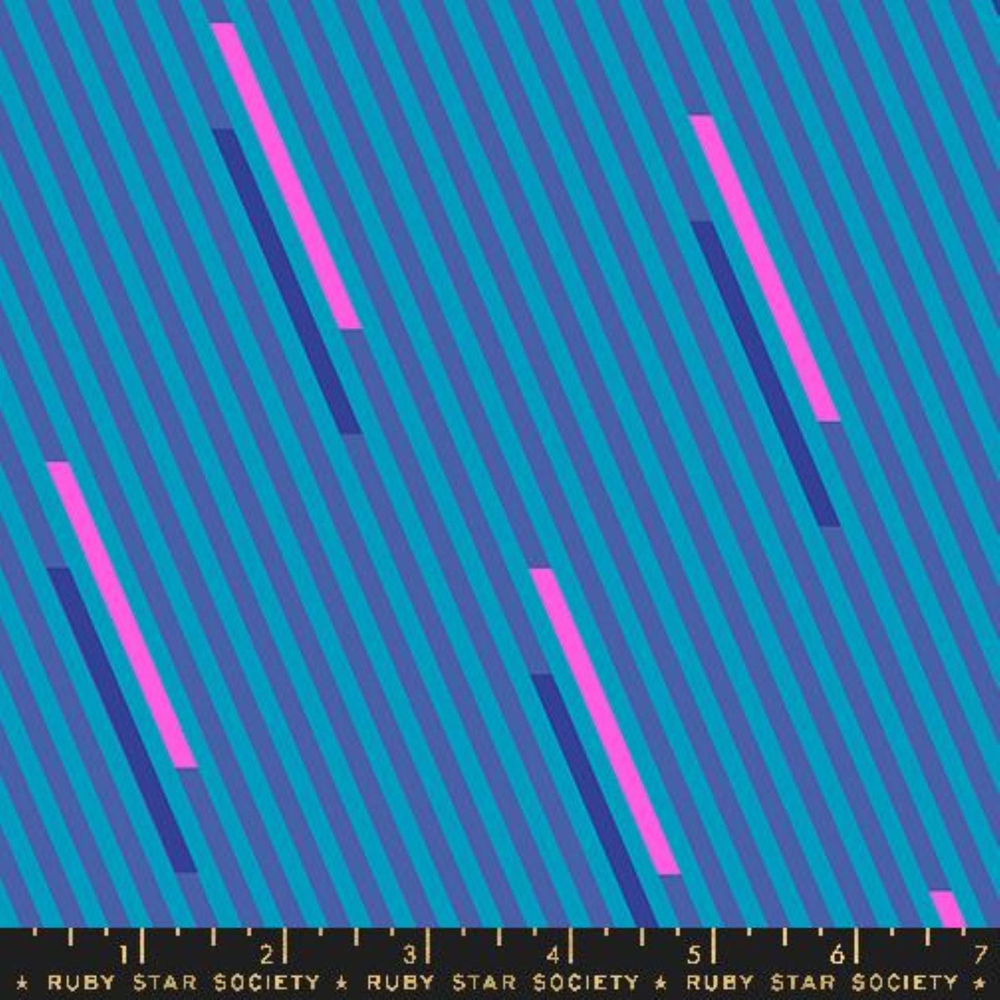 Eye Candy- Cerulean Eye Candy Stripe: Sold by the 1/2 yard