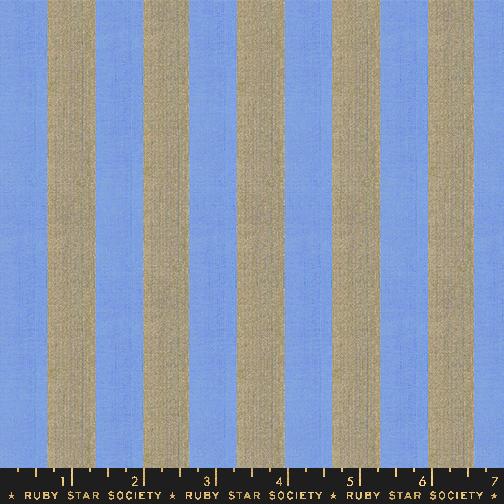 Warp & Weft Ooh Lucky Lucky- Golden Clothesline Stripe: Sold by the 1/2 yard