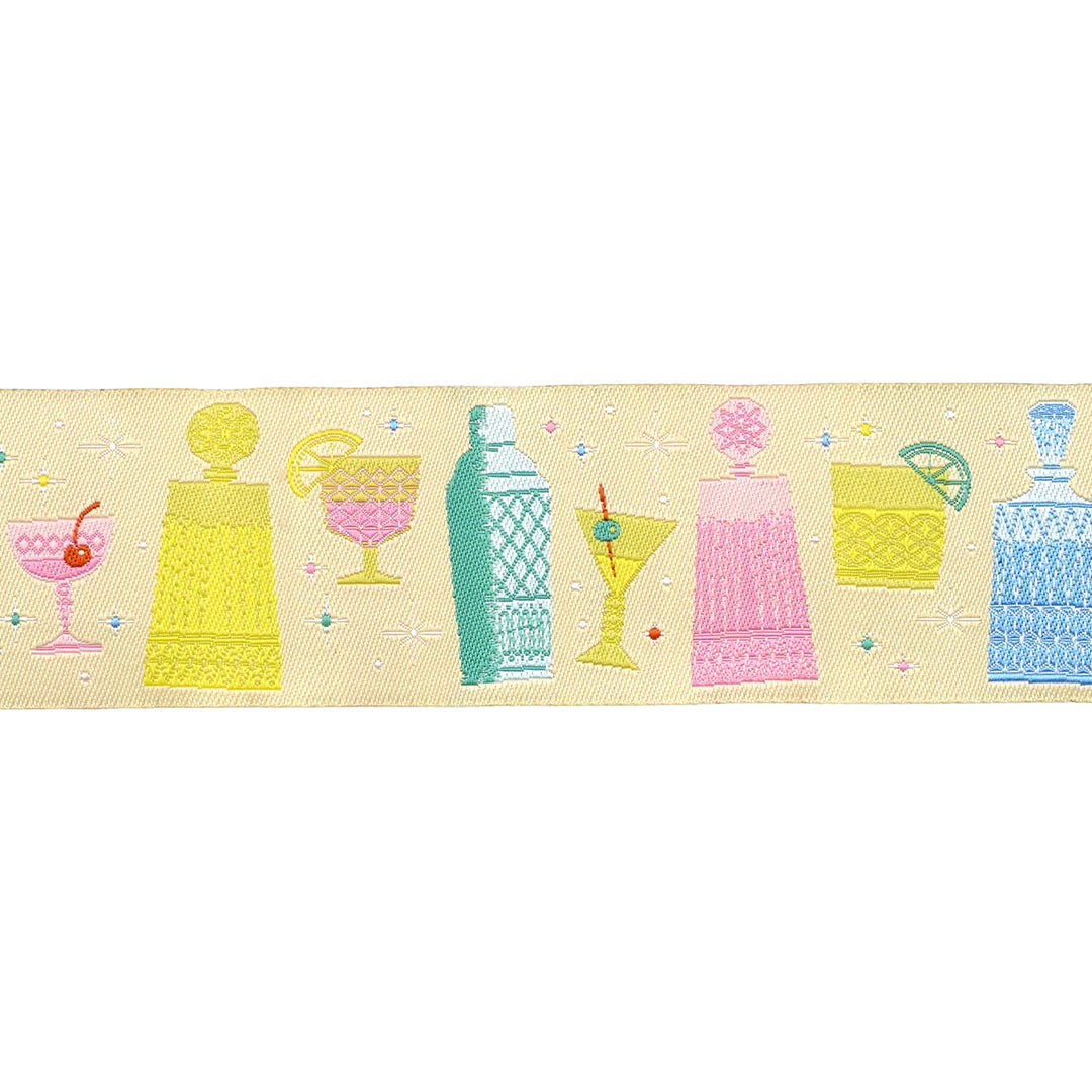 Market Days- Happy Hour 1-1/2" Ribbon: Sold By the Yard