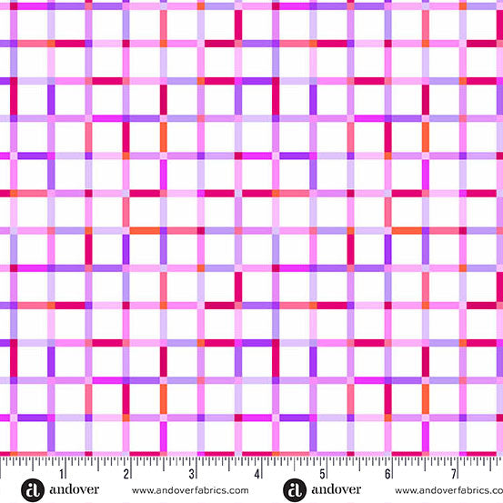 Perfect Day- Purple Piknik Palid: Sold by the 1/2 Yard