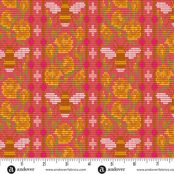 Jinny- Cardinal Beadwork: Sold by the 1/2 yard