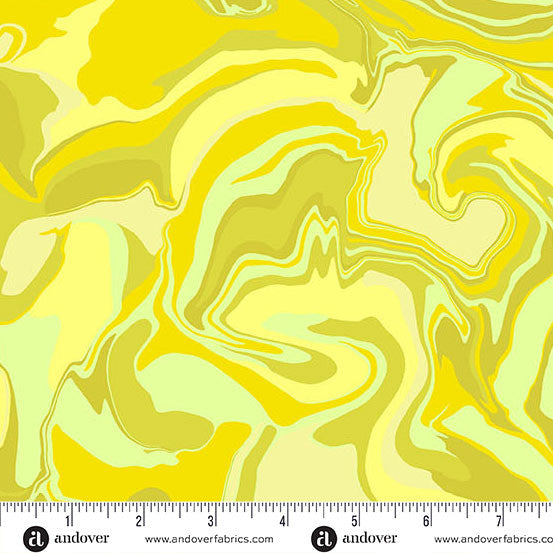 Nebula- Dirty Lemon Nebula: Sold by the 1/2 yard