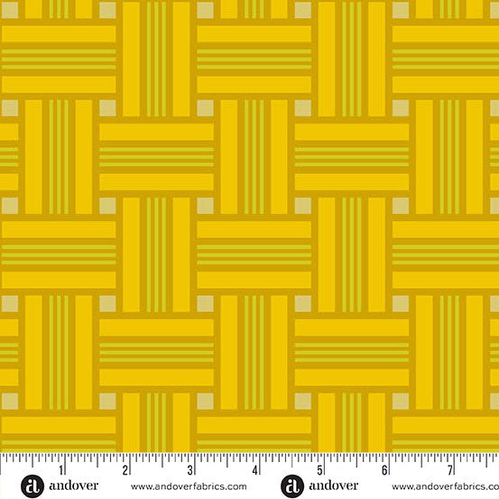 Camp Kitschy Lala- Lemon Lawn Chair: Sold by the 1/2 yard