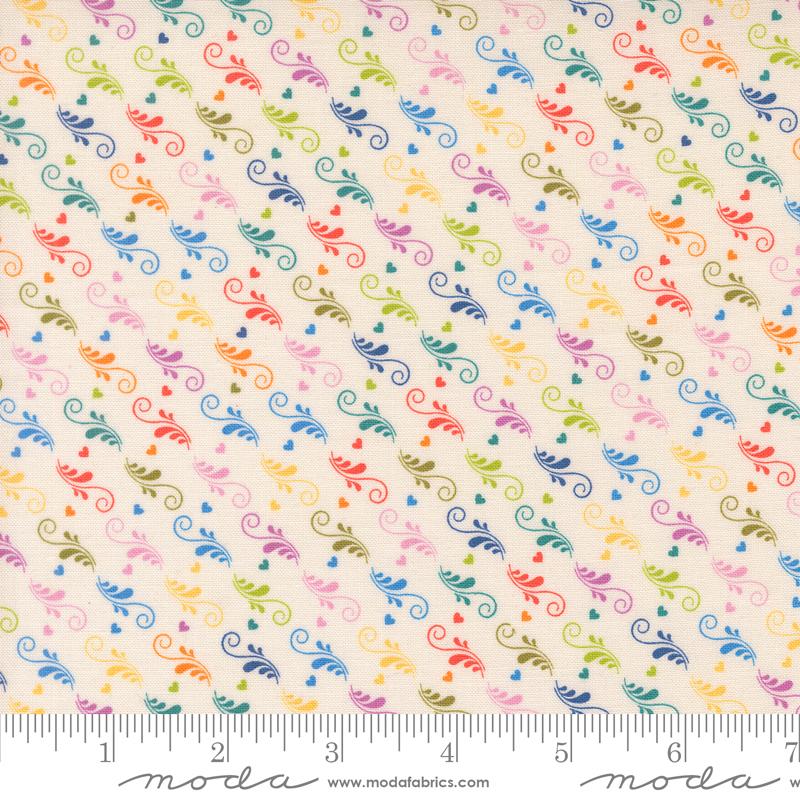 Legendary Love- Porcelain Love is in the Air: Sold by the 1/2 yard