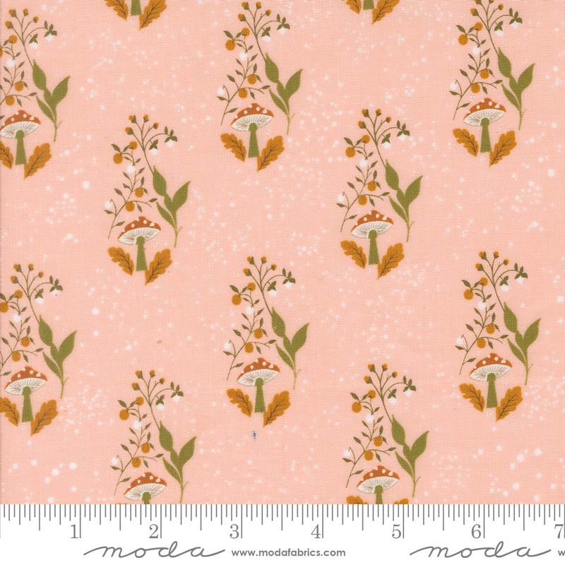 Frivolity- Blush Mushroom Path: Sold by the 1/2 yard