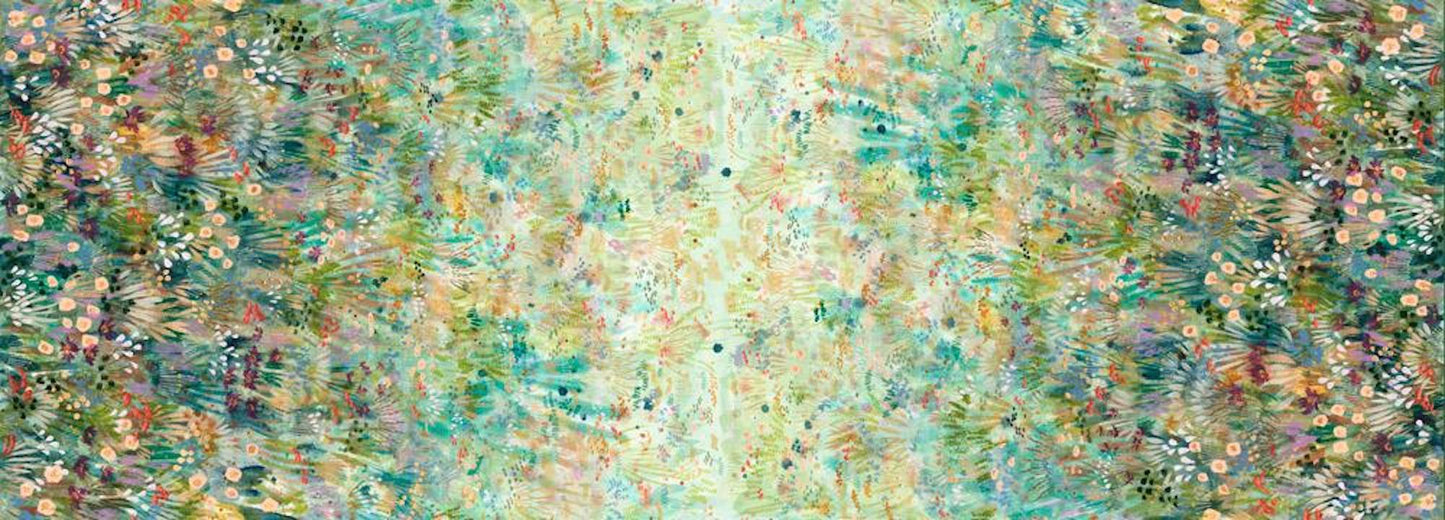 Wanderlust- Field Wildflower Grove: Sold By The 1/2 Yard.