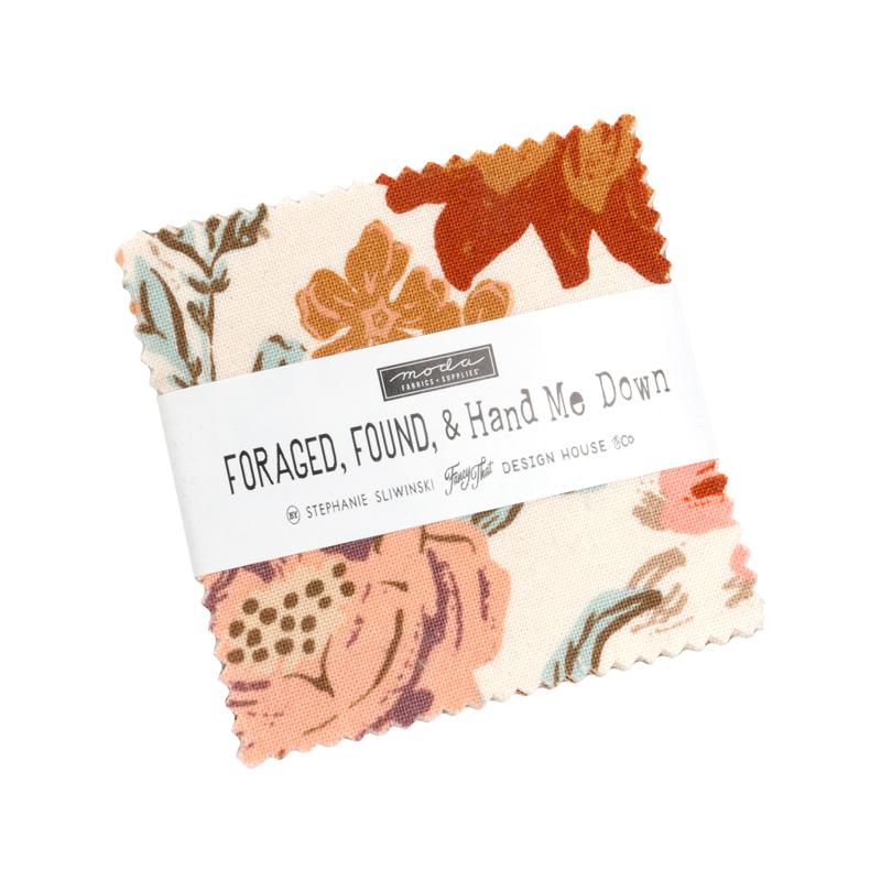 Foraged, Found, & Hand Me Down Mini Charm Pack- 42 PCS- Moda