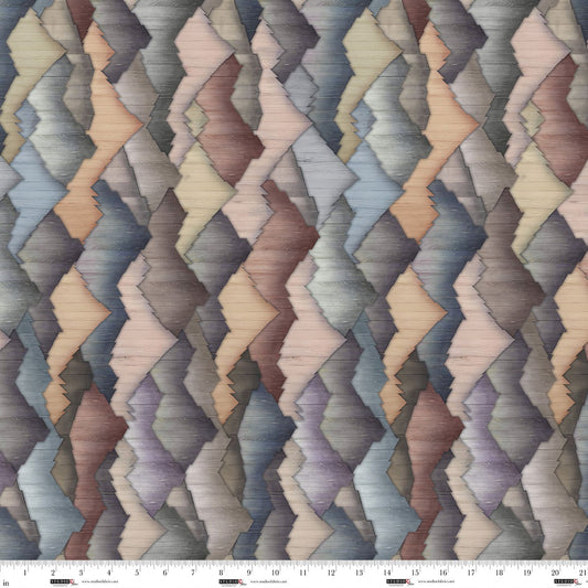 Out of the Woodwork- Coffee Mountains: Sold By The 1/2 Yard