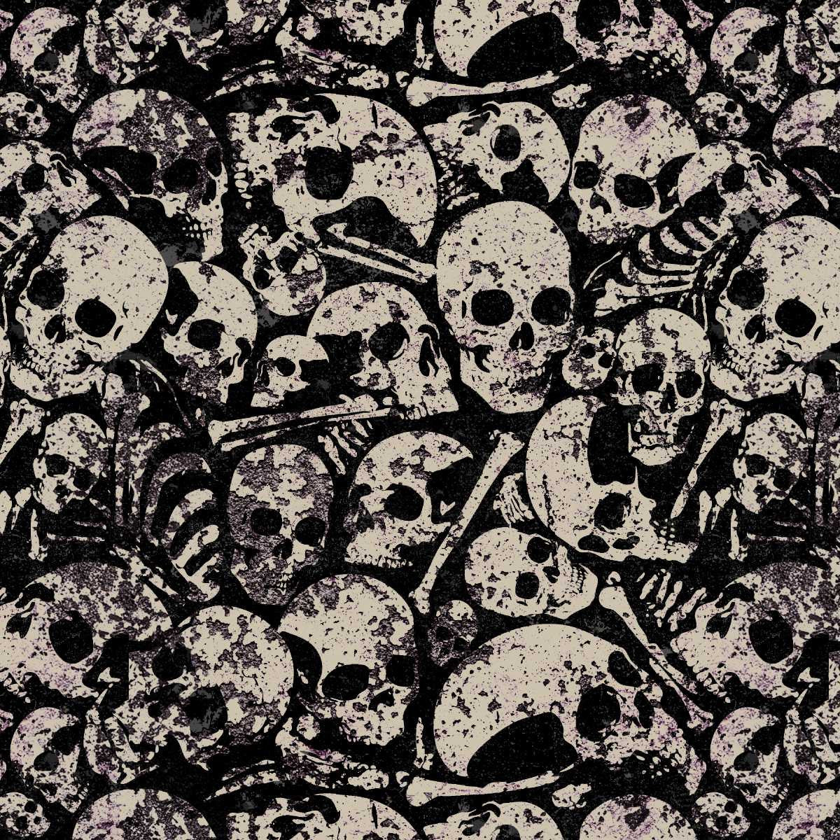 Scary Spice- Mist Dem Bones: Sold by the 1/2 yard