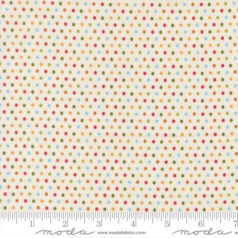 Animal Park Fun- Dove Dotty Dot Dots: Sold by the 1/2 yard