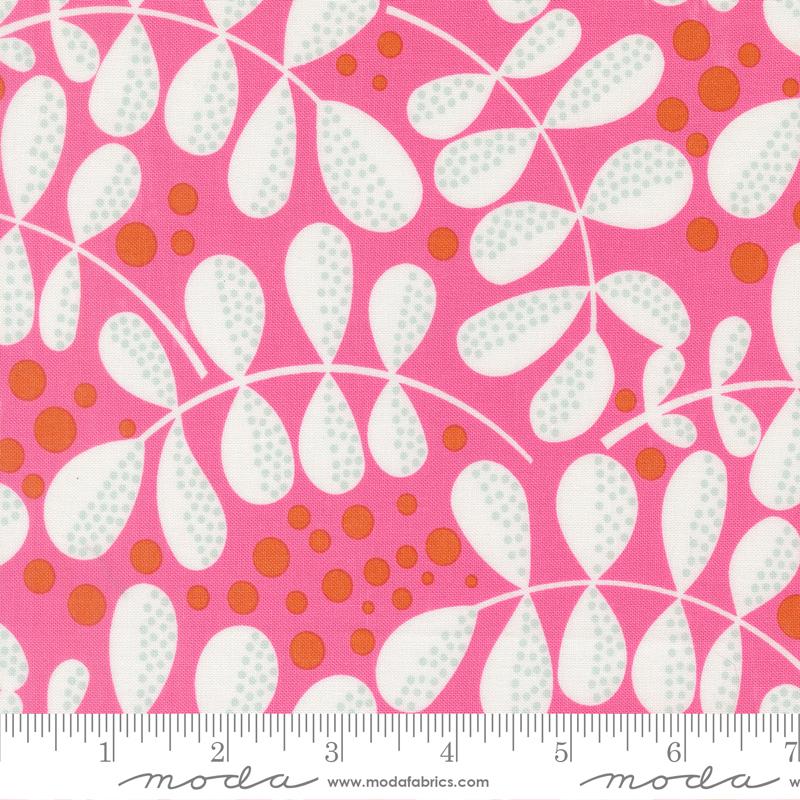 Balisong- Hibiscus Fern Fiesta: Sold by the 1/2 yard