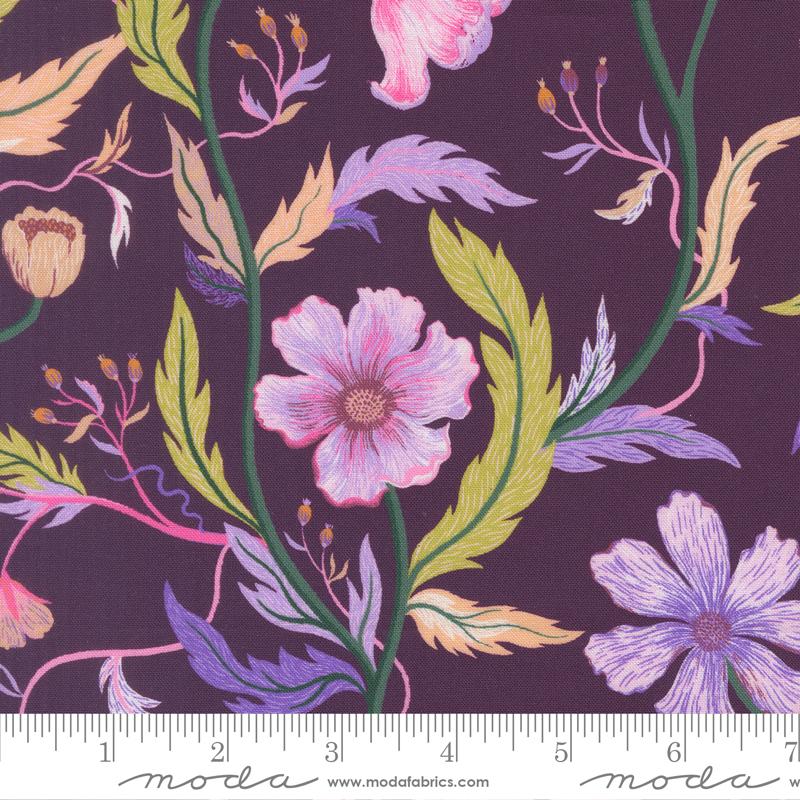 Floral Fondant- Plum Pastel Petals: Sold by the 1/2 yard