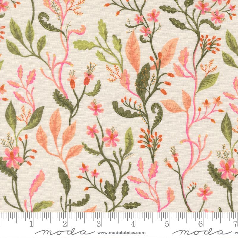 Floral Fondant- Cloud Pastel Floral: Sold by the 1/2 yard
