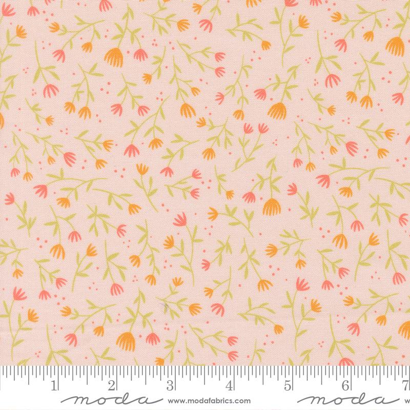 Floral Fondant- Blush Pastel Ditsy: Sold by the 1/2 yard