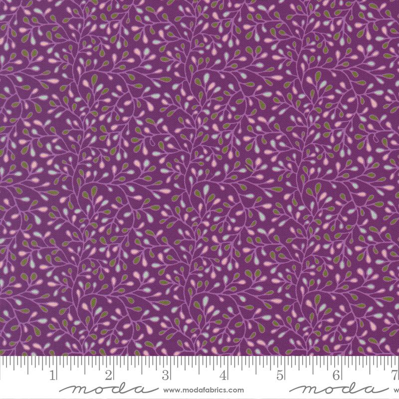 Floral Fondant- Plum First Buds of Spring: Sold by the 1/2 yard
