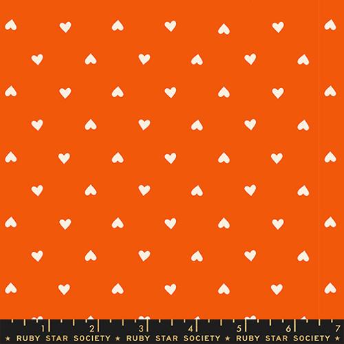 Trinketry- Goldfish Hearts: Sold by the 1/2 Yard