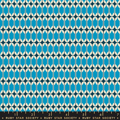 Trinketry- Bright Blue Matchbook: Sold by the 1/2 Yard