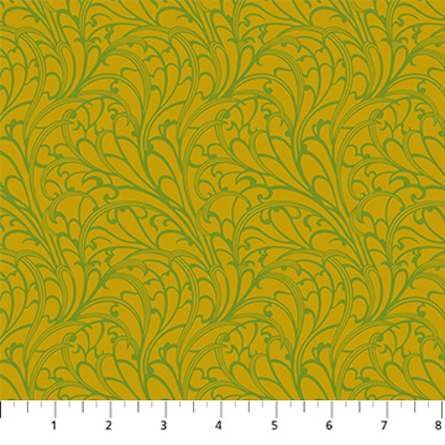 Wild Abandon- Olive Passing Fancy: Sold By The 1/2 Yard
