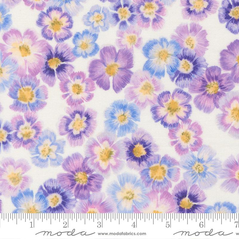 Delphinium- Snowdrop Auricula: Sold by the 1/2 yard
