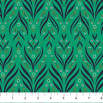 Camouflage- Green Tiger Fern: Sold By The 1/2 yard