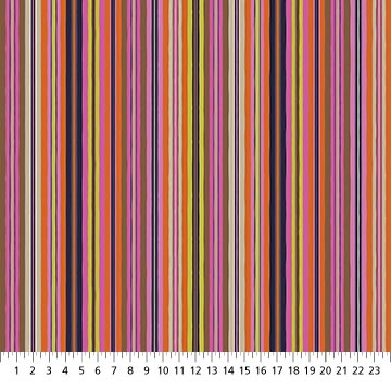 Camouflage- Warm Stripe: Sold By The 1/2 yard