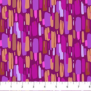 Daisy Crush- Plum Dappled: Sold By The 1/2 yard