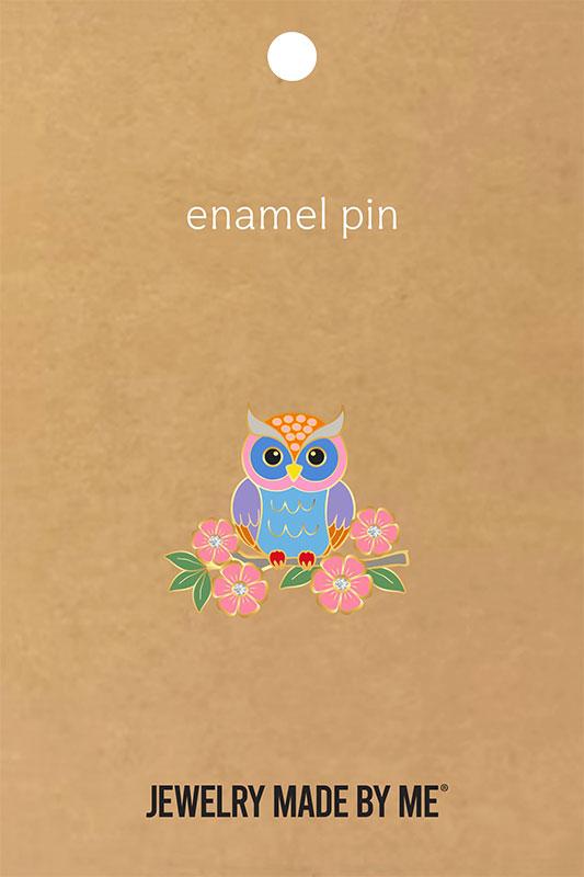 Enamel Owl Pin