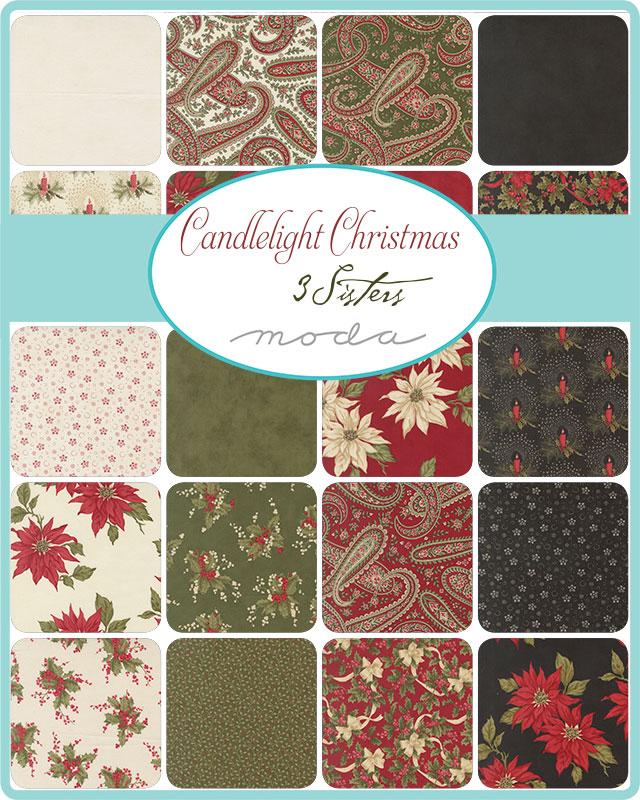 Candlelight Christmas Mini Charm Pack- 42 PCS- Moda