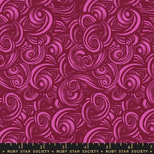 Fireglow- Rose Smoke: Sold by the 1/2 yard