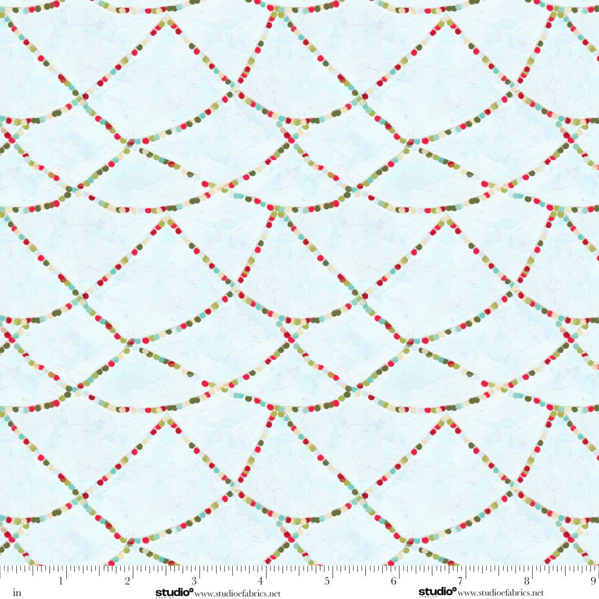 Holly Woods- Ice Hanging Lights: Sold by the 1/2 yard