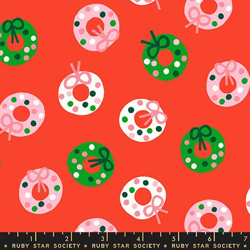 Merry Happy- Lollipop Bough Down: Sold by the 1/2 yard