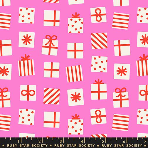 Merry Happy- Lipstick Secret Santa: Sold by the 1/2 yard
