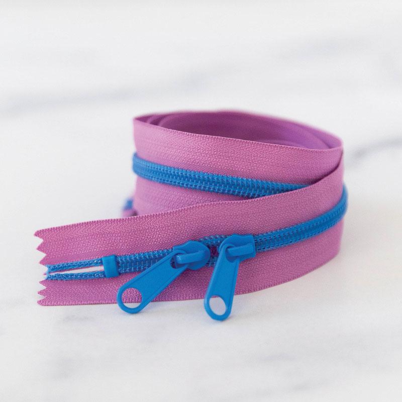 Blueberry 30" Zipper- Purple/Blue